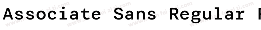 Associate Sans Regular Regular字体转换